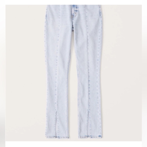 Abercrombie Curve Love split hem jeans size 28 / 6 - Picture 1 of 6
